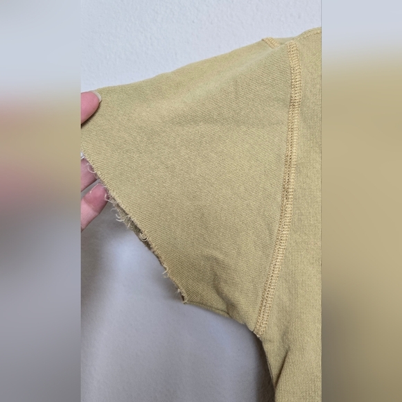 Marine Layer green short sleeve terry cloth sweater top size medium - Picture 4 of 11